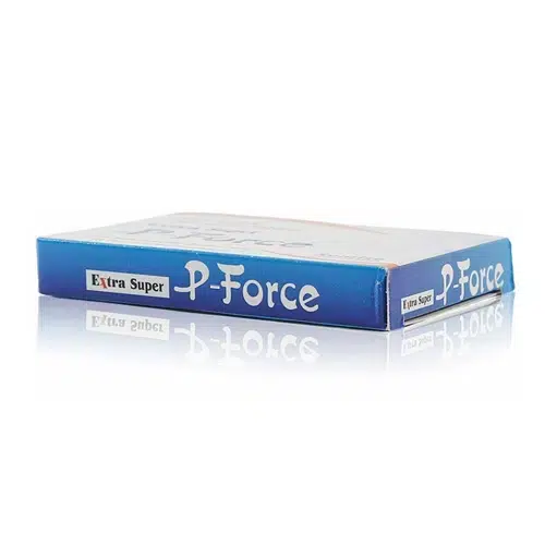 必利吉(藍P)Extra Super P-Force 藍色藥盒側躺圖