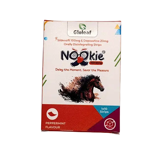 雙效威而鋼口溶膜片 Nookie 120mg 外盒正面